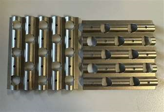 component for lattice_porous_metal made by shearing and sheet forming